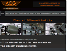 Tablet Screenshot of aogaircraftservice.com